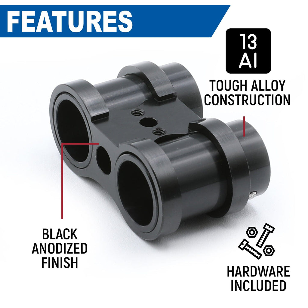 Dual Headset or Helmet Jack - Bar Mount