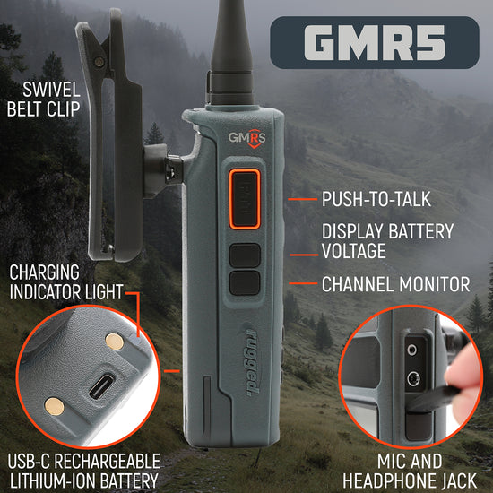 GMR5 - 5W GMRS Handheld Radio