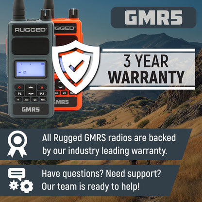 GMR5 - 5W GMRS Handheld Radio