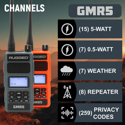 GMR5 - 5W GMRS Handheld Radio