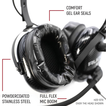 ULTIMATE HEADSET for STEREO and OFFROAD Intercoms - Over The Head or Behind The Head