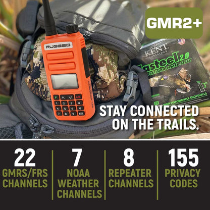 Rugged GMR2 PLUS GMRS and FRS Two Way Handheld Radio