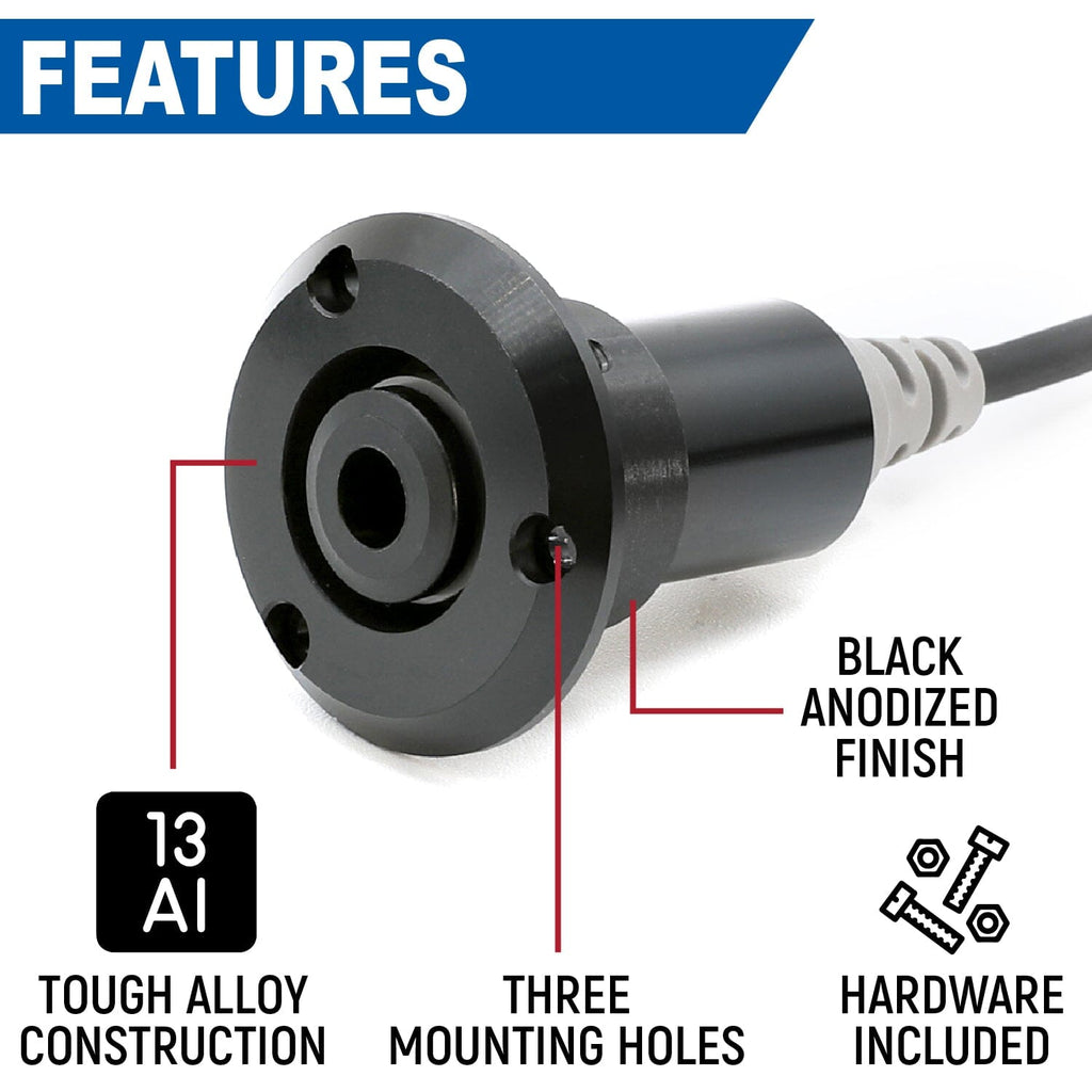 Single Headset / Helmet Jack Flush Mount